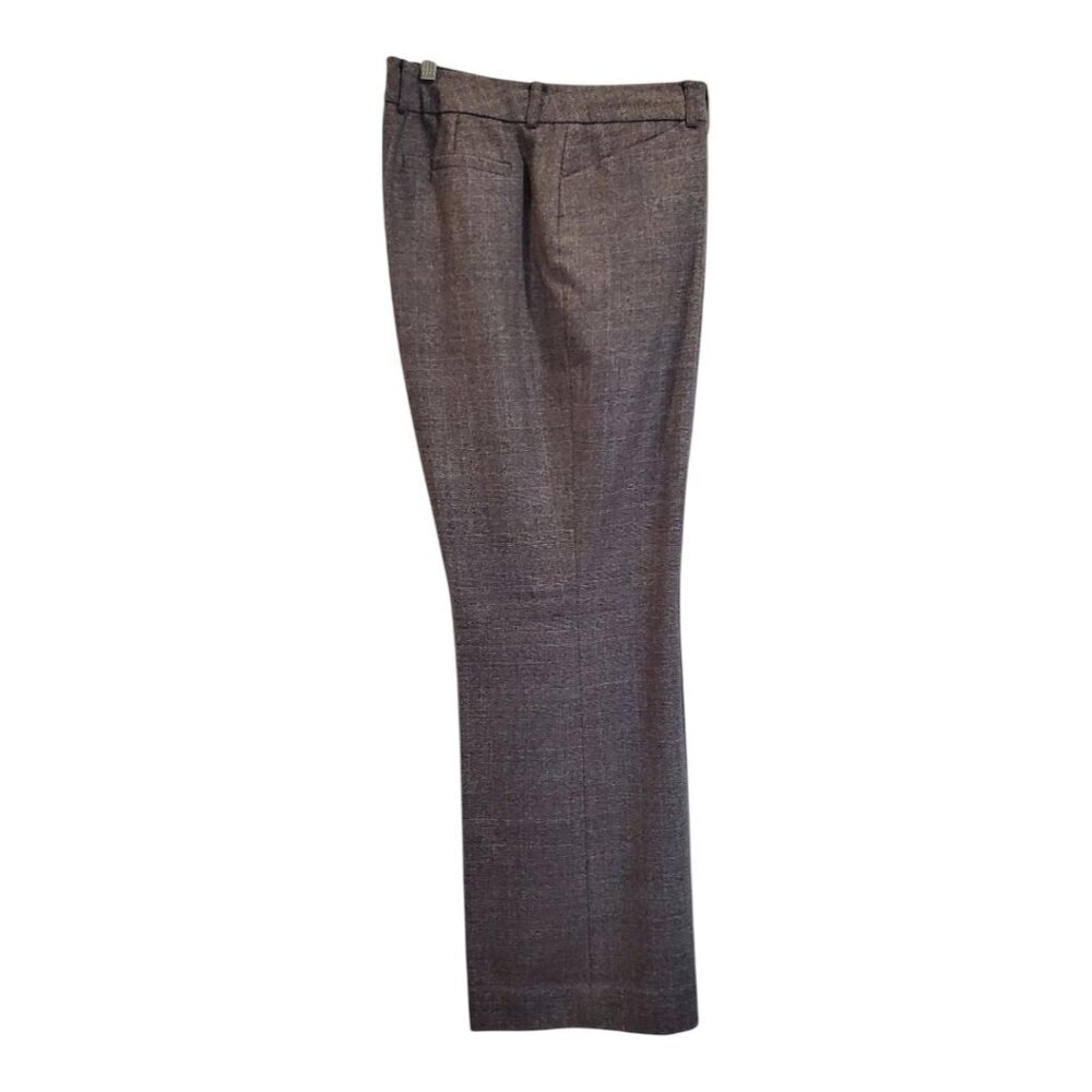 ANNE KLEIN SZ 12 Woven Wool Blend Plaid Lined Wide-leg Dress Pants Trousers - Picture 4 of 12